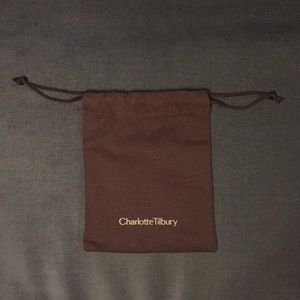 Brand New Charlotte Tilbury Small Brown Dust Bag